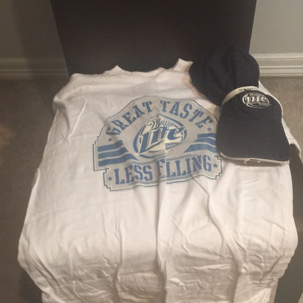 707 white jersey shirt and hat